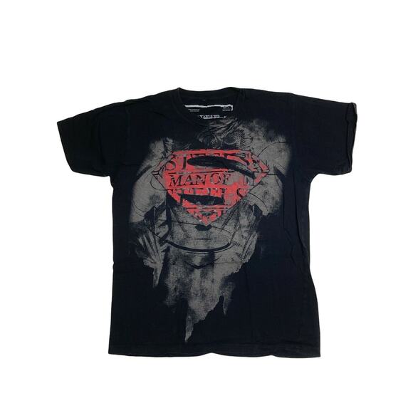 DC Comics Boys Superman Man Of Steel Graphic T Shirt Size Large - Picture 1 of 3